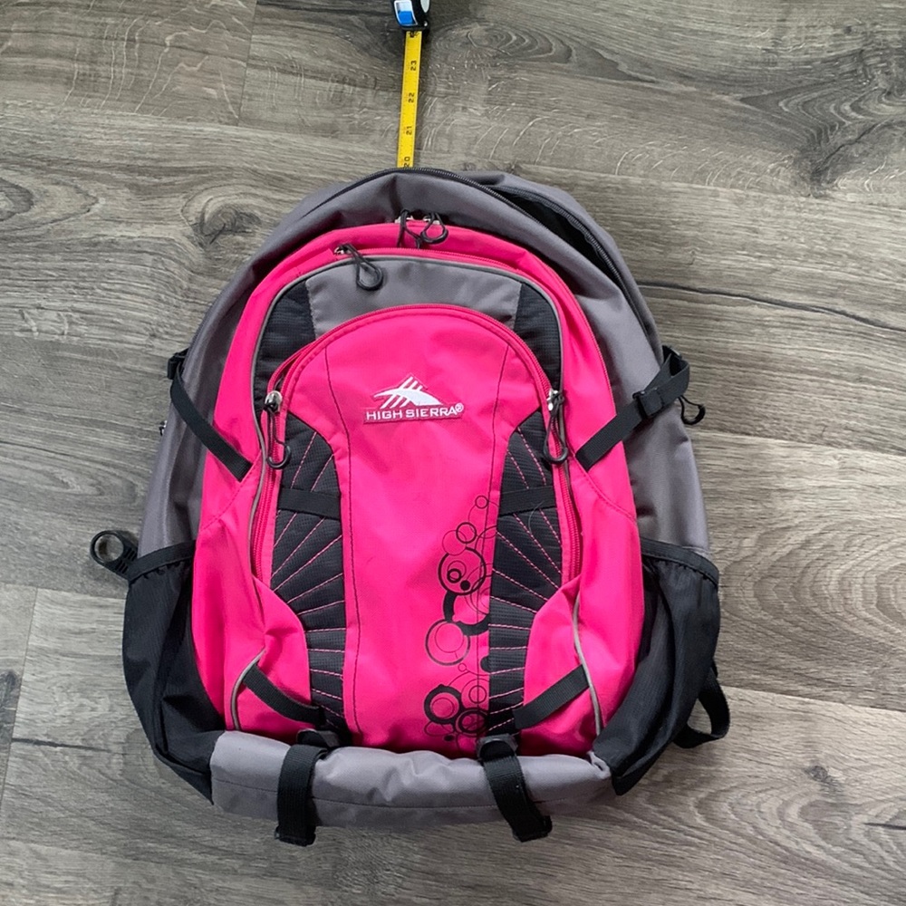 Pink back pack